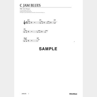 楽譜 C Jam Blues