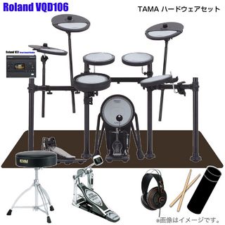 Roland VQD106PADS+V31音源 [TAMAシングルペダルセット]【大決算セール!! ローン分割手数料0%(24回迄)】