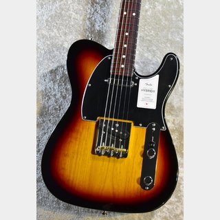 Fender MADE IN JAPAN HYBRID II TELECASTER 3-Tone Sunburst  #JD24026017【軽量3.27kg】