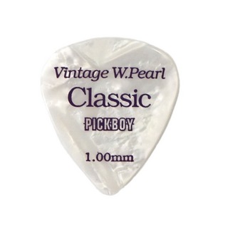 PICKBOYGP-14/100 Vintage Classic White Pearl 1.00mm ギターピック×50枚