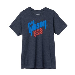 Gibson GA-LC-USATLG USA Logo Tee (Navy) Large ギブソン Tシャツ Lサイズ【WEBSHOP】