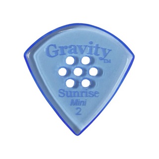 Gravity Guitar Pickssunrise -Mini Multi-Hole- GSUM2PM 2.0mm Blue ギターピック