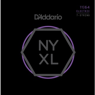 D'Addario NYXL1164 NYXLシリーズ 11-64 7弦エレキギター弦 1セット【池袋店】