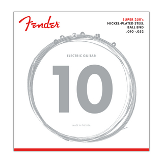 Fender フェンダー Super 250 Guitar Strings Nickel Plated Steel Ball End 250RH .010-.052 エレキギター弦