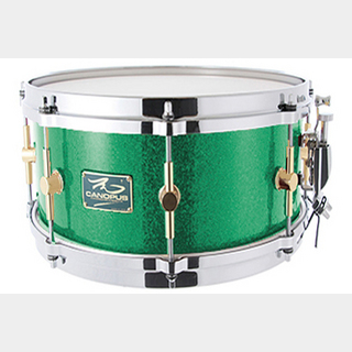 canopus The Maple 6.5x12 Snare Drum Green Spkl
