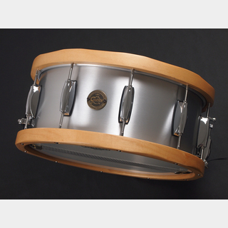 GretschS1-6514A-WH Aluminum Wood Hoop Snare 14" x 6.5"  / Soft Case付属! 