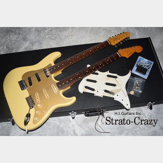 Fender"Strato-Crazy" Modify 90s Fender Japan Double neck Stratocaster/Rose neck