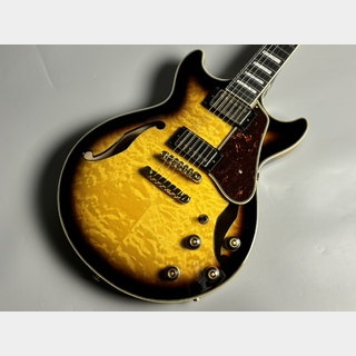 Ibanez AM93QM AYS Antique Yellow Sunburst セミアコギター エレキギター