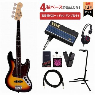 Fender Made in Japan Junior Collection Jazz Bass Rosewood FB 3-Color Sunburst VOXヘッドホンアンプ3付属エレ