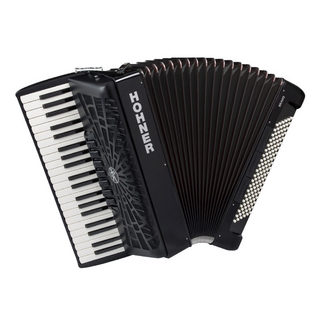 Hohner ホーナー BRAVO III 120 Black クロマチック ピアノキー アコーディオン ブラック