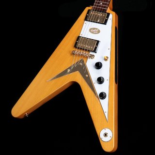 EpiphoneInspired by Gibson Custom 1958 Korina Flying V (White Pickguard) Aged Natural [2.62kg]【池袋店】