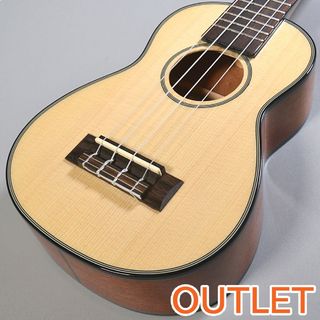 KALA KA-SSLNG ロングネック ソプラノウクレレ スプルース単板 ケース付き