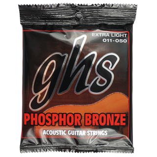 ghsS315 Phosphor Bronze EXTRA LIGHT 011-050 アコースティックギター弦×12セット