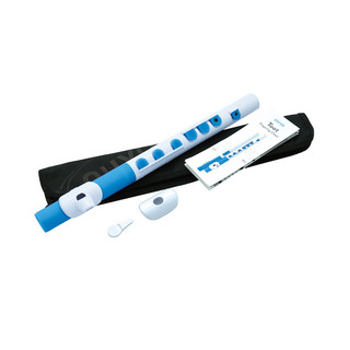 NUVON430TWBL TooT White/Blue プラスチックフルート シリコンキートーンホール