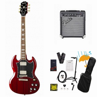 Epiphone Inspired by Gibson SG Standard Heritage Cherry エレキギター Fender 10Wアンプ付属エレキギター初心者セ