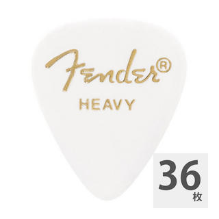 Fender フェンダー 351 Shape Classic Picks Heavy White ギターピック×36枚