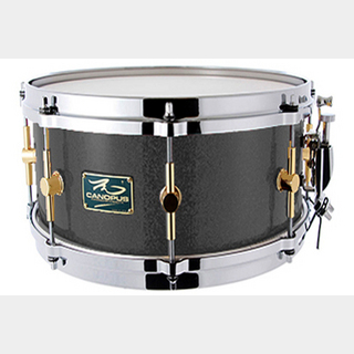 canopus The Maple 6.5x12 Snare Drum Black Spkl