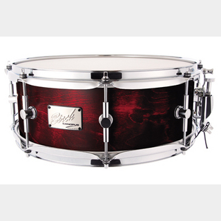 canopus Birch Snare Drum 5.5x14 Rotten Red Mat LQ