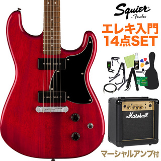 Squier by Fender Paranormal Strat-O-Sonic CRT 初心者セット マーシャルアンプ付