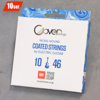 Cover strings COATED STRINGS  エレキギター弦 .010-.046  【10セットパック】