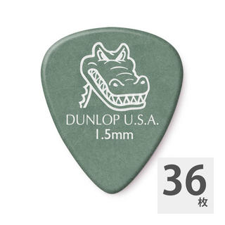 Jim Dunlop417R GATOR GRIP STD GREEN 1.50 ピック×36枚