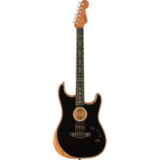 Fender AMERICAN ACOUSTASONIC STRATOCASTER Black フェンダー アコースタソニック ブラック【池袋店】