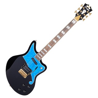 D'AngelicoDeluxe Bedford BK with Blue Pearl Pickguard TR エレキギター
