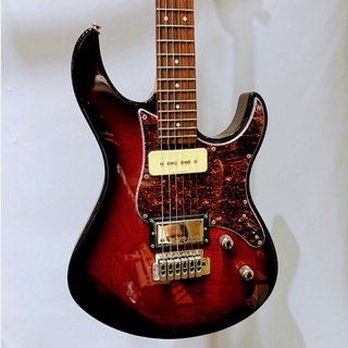 YAMAHA 【現物写真】 PACIFICA611VFM ダークレッドバースト(DRB)