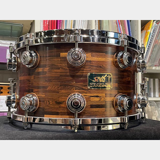 canopus Sota Amazon Rosewood Segment Block Shell Snare Drum 14"×8"