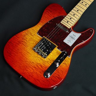 Fender 2024 Collection MIJ Hybrid II Telecaster Maple FB Flame Sunset Orange Transparent 【横浜店】