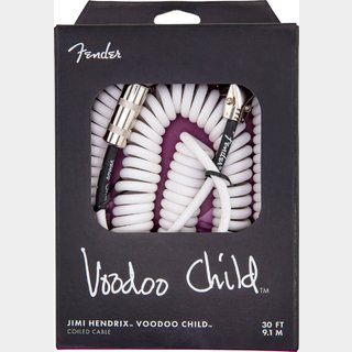 Fender Jimi Hendrix Voodoo Child Cables 30FT Coil S/L White 約9.15メートル ケーブル フェンダー【横浜店】