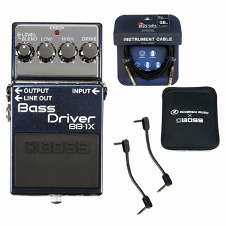 BOSSBB-1X Bass Driver [ギター用ケーブル+パッチケーブル2本+スリーブケース] 　