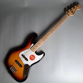 Squier by Fender 【現物画像】Affinity Series Jazz Bass Maple Fingerboard White Pickguard 3-Color Sunburst エレキベー