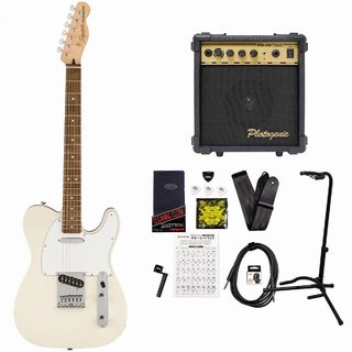 Squier by Fender Affinity Series Telecaster Laurel Fingerboard White Pickguard Olympic White  PG-10アンプ付属エレキギ