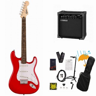 Squier by FenderSonic Stratocaster HT Laurel FB WH PG Torino Red YAMAHA GA15IIアンプ付属初心者セットR【WEBSHOP】