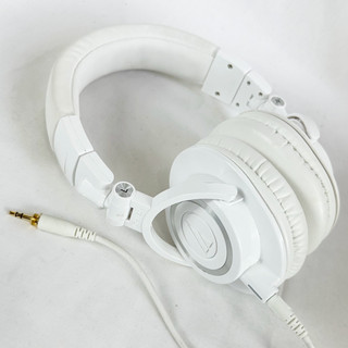 audio-technica 【中古】 ヘッドホン オーディオテクニカ Audio-Technica ATH-M50x WH オーテク 片耳対応 大口径50mm