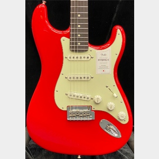 FenderMade In Japan Hybrid II Stratocaster -Modena Red/Rosewood-【JD23030202】【3.35kg】