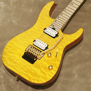 Charvel PRO MOD DK24 HH FR M Mahogany with Quilt Maple, Dark Amber