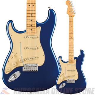 Fender American Ultra Stratocaster Left-Hand, Maple, Cobra Blue 【小物セットプレゼント】(ご予約受付中)