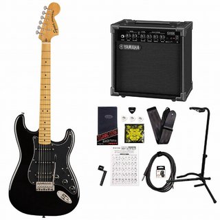 Squier by FenderClassic Vibe 70s Stratocaster HSS Maple Black YAMAHA GA15IIアンプ付属初心者セット！【WEBSHOP】