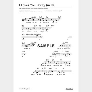 楽譜 I Loves You Porgy（in C）