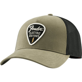 Fenderフェンダー Snap Back Pick Patch Hat Olive キャップ 帽子
