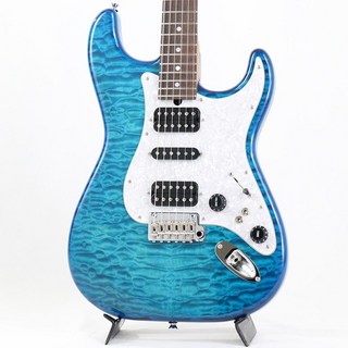 T's Guitars ST-Classic22 HSH 5A Quilt Maple Top (Caribbean Blue/Rosewood) 【SN.032905】