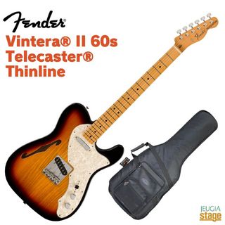 FenderVintera II '60s Telecaster Thinline, Maple Fingerboard, 3-Color Sunburst