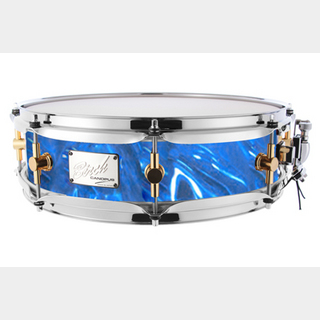 canopus Birch Snare Drum 4x14 Blue Satin
