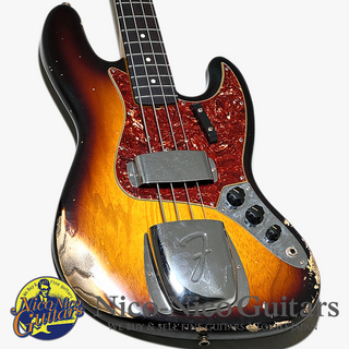 Fender Custom Shop 2021 Wildwood10 1960 Jazz Bass Heavy Relic (Faded 3Color Sunburst)