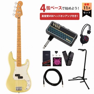 FenderPlayer II Precision Bass Maple Fingerboard Hialeah Yellow フェンダー VOXヘッドホンアンプ付属エレキベ