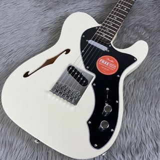 Squier by Fender Affinity Series Telecaster Thinline Olympic White エレキギター シンライン テレキャスター【現物写真】