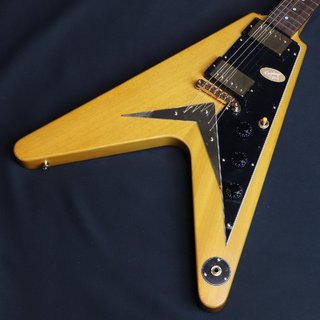 EpiphoneInspired by Gibson Custom 1958 Korina Flying V with Black Pickguard Aged Natural 【横浜店】