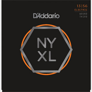 D'Addario NYXL1356W 13-56 ミディアムエレキギター弦 3弦巻弦